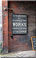 SJ8649 : Strangers not allowed on this works - Middleport Pottery by Chris Allen