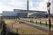SU4702 : Fawley Power Station dock by Peter Facey