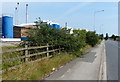 Industry along Gilbey Road in Grimsby