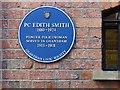 Blue plaque, former town lock-up, Grantham