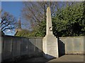 War memorial in front of All Saints Church