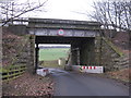 Railway bridge by Moss Cottages