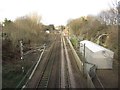 Looking north along the East Coast Mainline at Benton