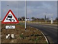 Roadworks near South Killingholme