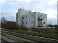 Flats beside the Cambridge Guided Busway