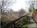 Footpath alongside the site of the former Merton Park station