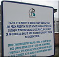 Bridgend County Borough Council notice outside Hyfrydol, Cemetery Road, Maesteg