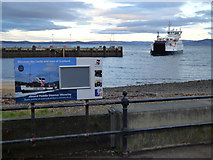 NS2059 : Ferry approaching Largs Pier by Thomas Nugent