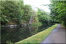 SE2834 : Leeds & Liverpool Canal approaching Viaduct Road bridge by Roger Templeman