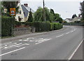 Warning sign - traffic lights 150 yards ahead, Cardiff Road, Dinas Powys