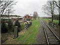 View from a Bury-Rawtenstall steam train - Springside Farm