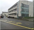 Bus stops outside HM Passport Office Newport