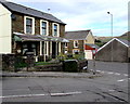 Telecoms cabinet on a Llangynwyd corner