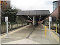 SD8010 : Bury Interchange railway station (site) / Metrolink tramstop, Lancashire by Nigel Thompson