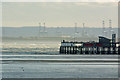 The tip of Southend Pier and the power station at Grain