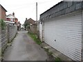 Pokesdown: double garage on footpath J06