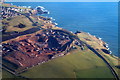 Quarry at Blackhills, south of Aberdeen, from the air