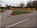 Road junction and grass triangle