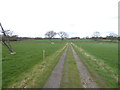 Footpath heads north towards junction with bridleway