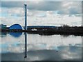 Science Centre reflections on the Clyde