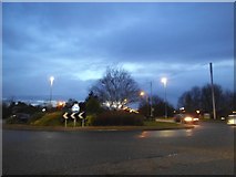 TL0825 : Roundabout on Barton Road, Luton by David Howard