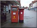 Elizabeth II postboxes on Abbey Street, Nuneaton