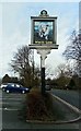 Pub sign, White Lion, Wall Hill Road