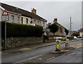 Warning sign - concealed entrances, Porthcawl Road, North Cornelly