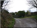 Minor road and lane at Stockwell Cottage