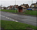 Bus stop and shelter opposite Ffordd yr Eglwys, North Cornelly