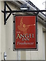 TM4679 : Hanging sign of 'The Angel' public house by Adrian S Pye