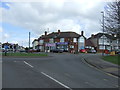 Shops on roundabout, Belgrave Road