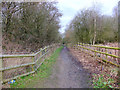 Path following Dismantled Railway Line near Giants Hall, Standish Lower Ground