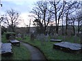 Churchyard of Moreleigh church