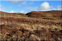 NM6790 : Hummocky moorland between Loch Morar and the sea by Alan Reid