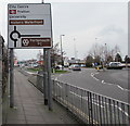 Directions sign facing Goldsmith Avenue, Portsmouth