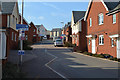 North and uphill on Amethyst Drive, Marine View estate off New Road, north Teignmouth