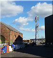 Phone Mast behind Mole Valley Stores