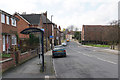 Bus stop on the way into Tadcaster