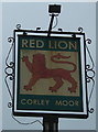 Sign for the Red Lion, Corley Moor
