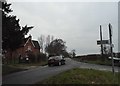 Eversholt Road at the junction of Cobblers Lane