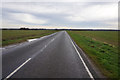 The B1210 towards Brocklesby