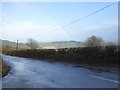 A faint rainbow over southern Dartmoor