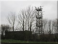 Telecomms mast at Church Fenton airfield