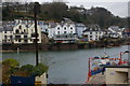 Fowey: seafront houses, seen from above the Bodinnick ferry terminal