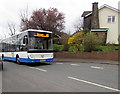 R3 bus ascends Melbourne Way, Newport