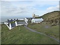 Bull Point lighthouse and buildings