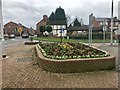 Flower bed at road junction, Middlewich