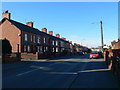 Row of houses on Chester Road, Oakenholt