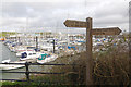 SX4953 : South West Coast Path and Plymouth Yacht Haven by Stephen McKay
